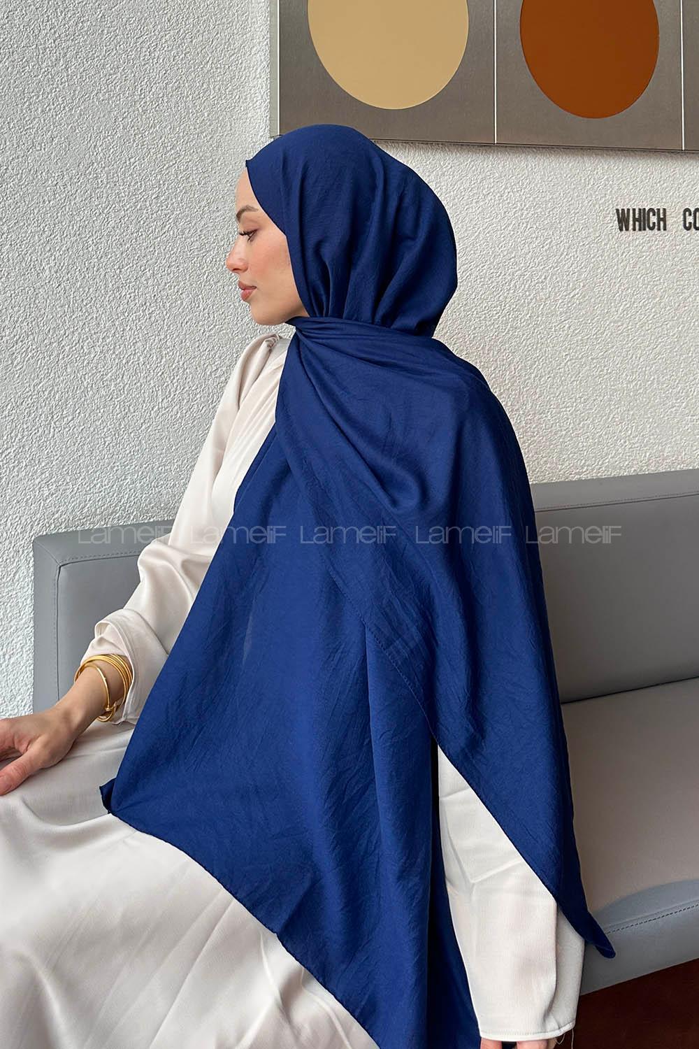 Lamelif Comfort Pamuk Şal Gece Mavisi