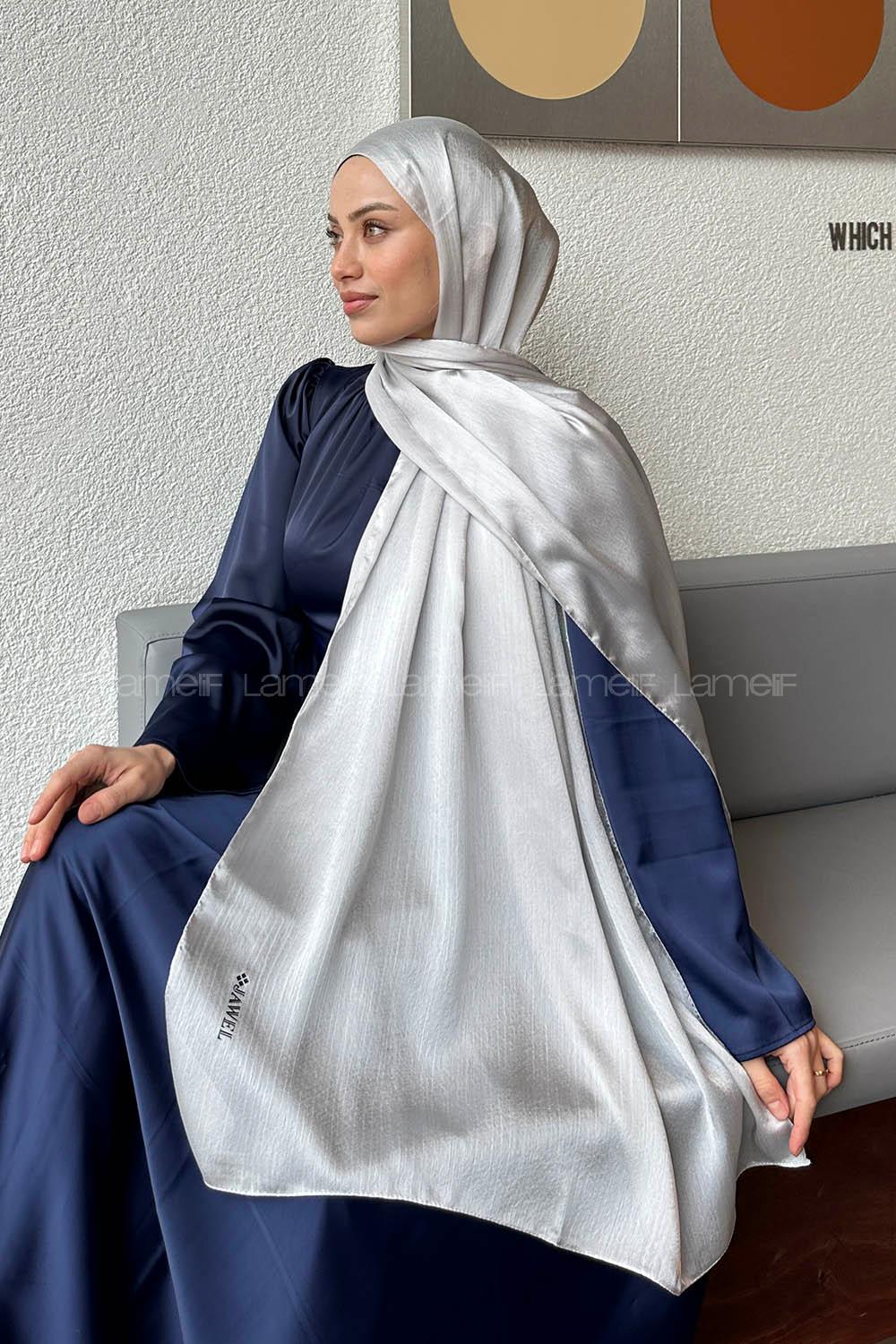 Lamelif Janjan Şal Gümüş