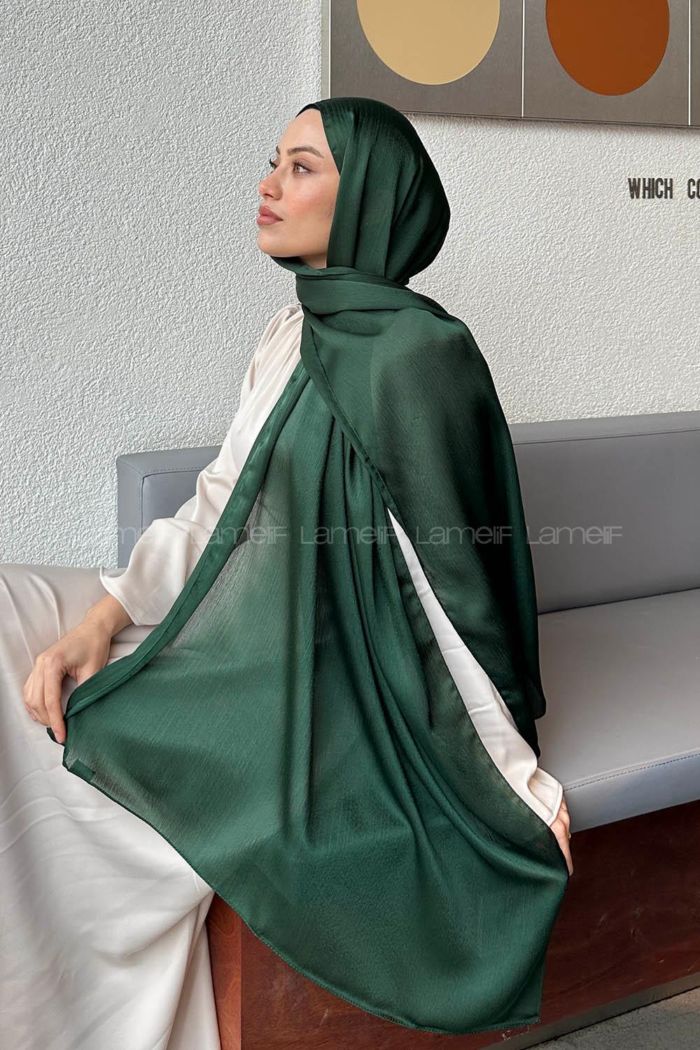 Lamelif Janjan Şal Zümrüt Yeşili