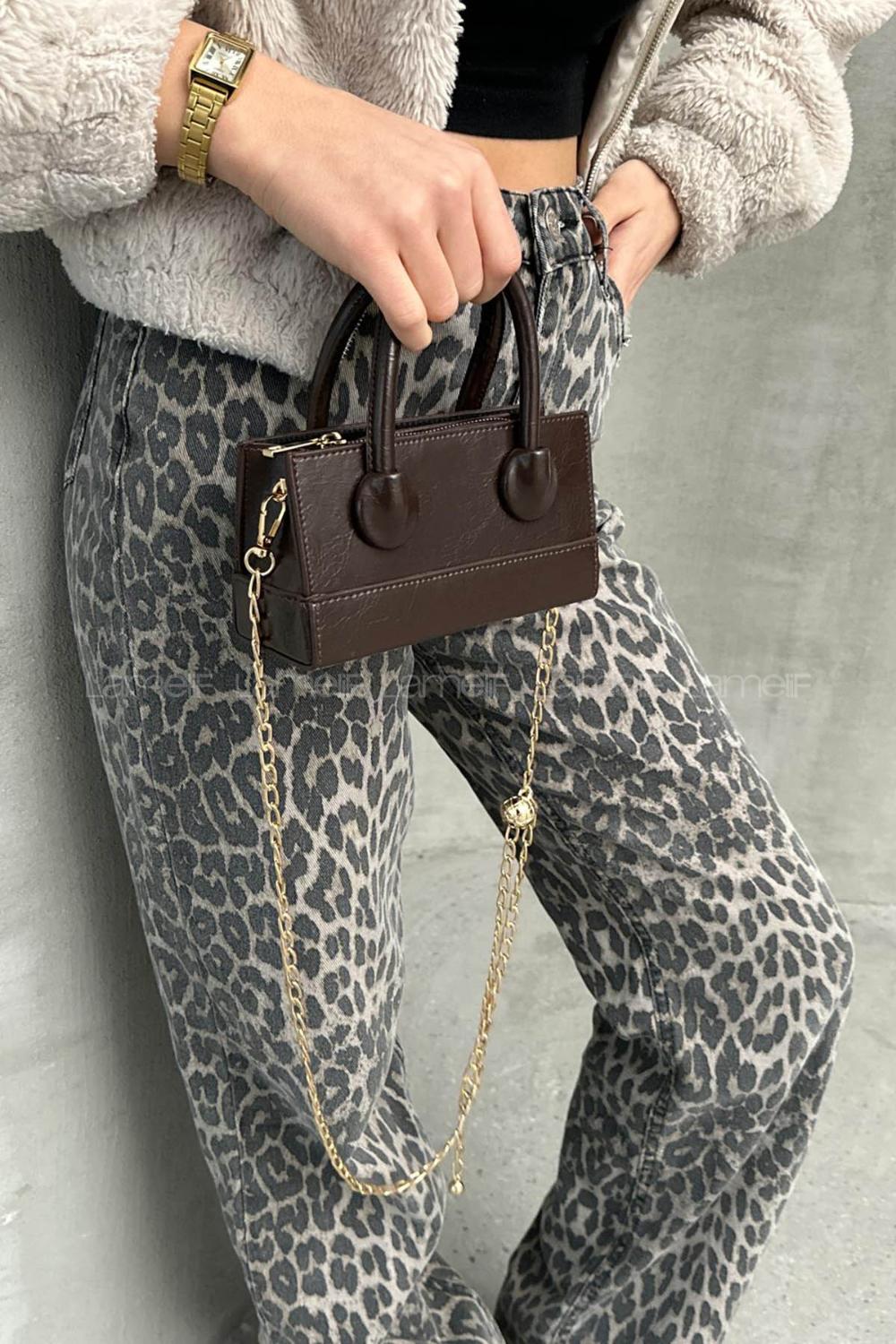 Bitter Brown Without Accessories Skin Hand Bag Arm Bag Bag