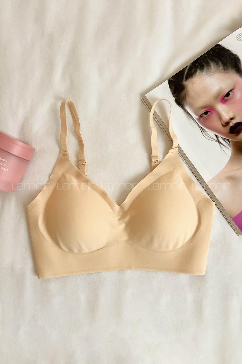 Skin Cotton Fabric Without Underwire Unsupport Bralet
