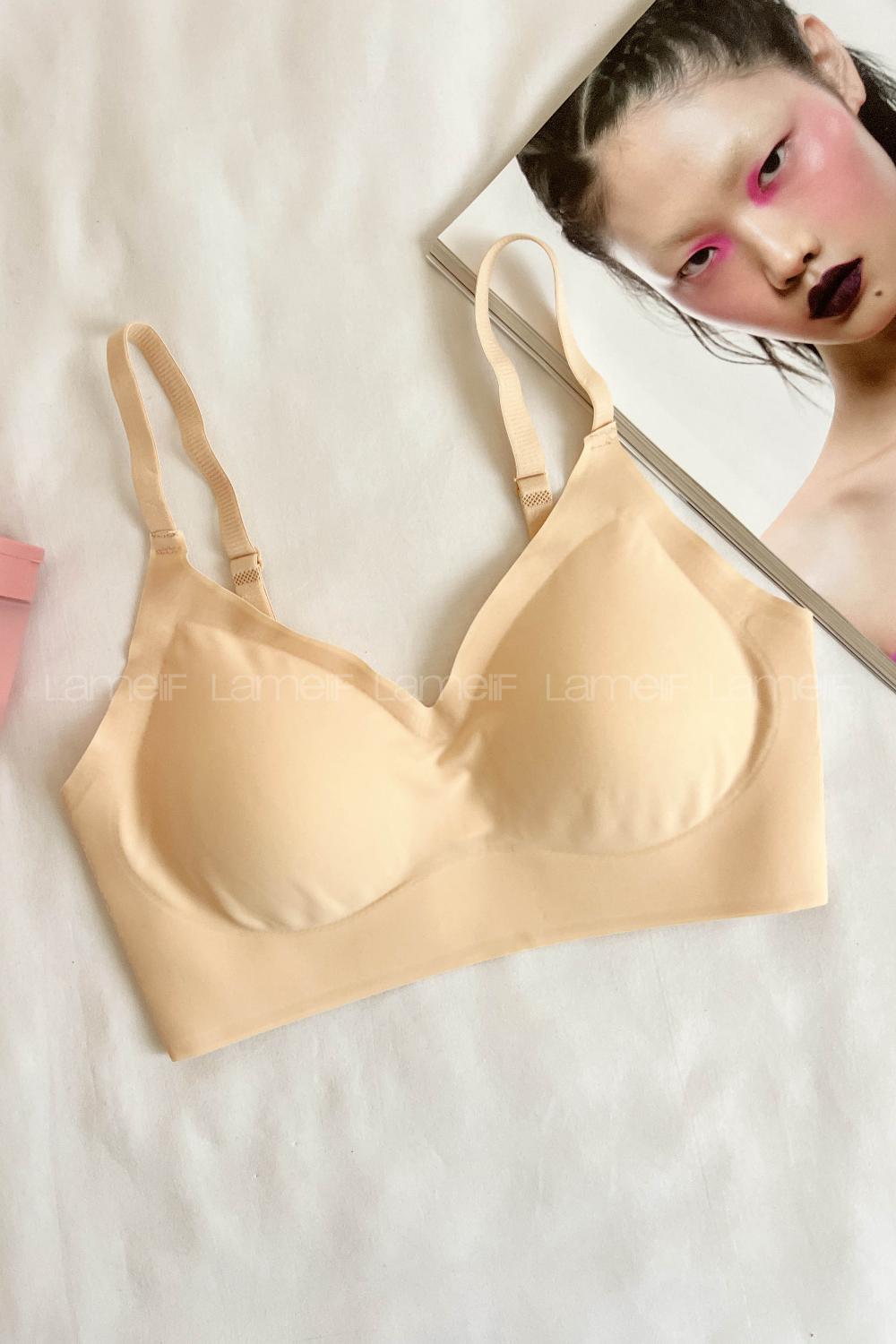 Skin Cotton Fabric Without Underwire Unsupport Bralet