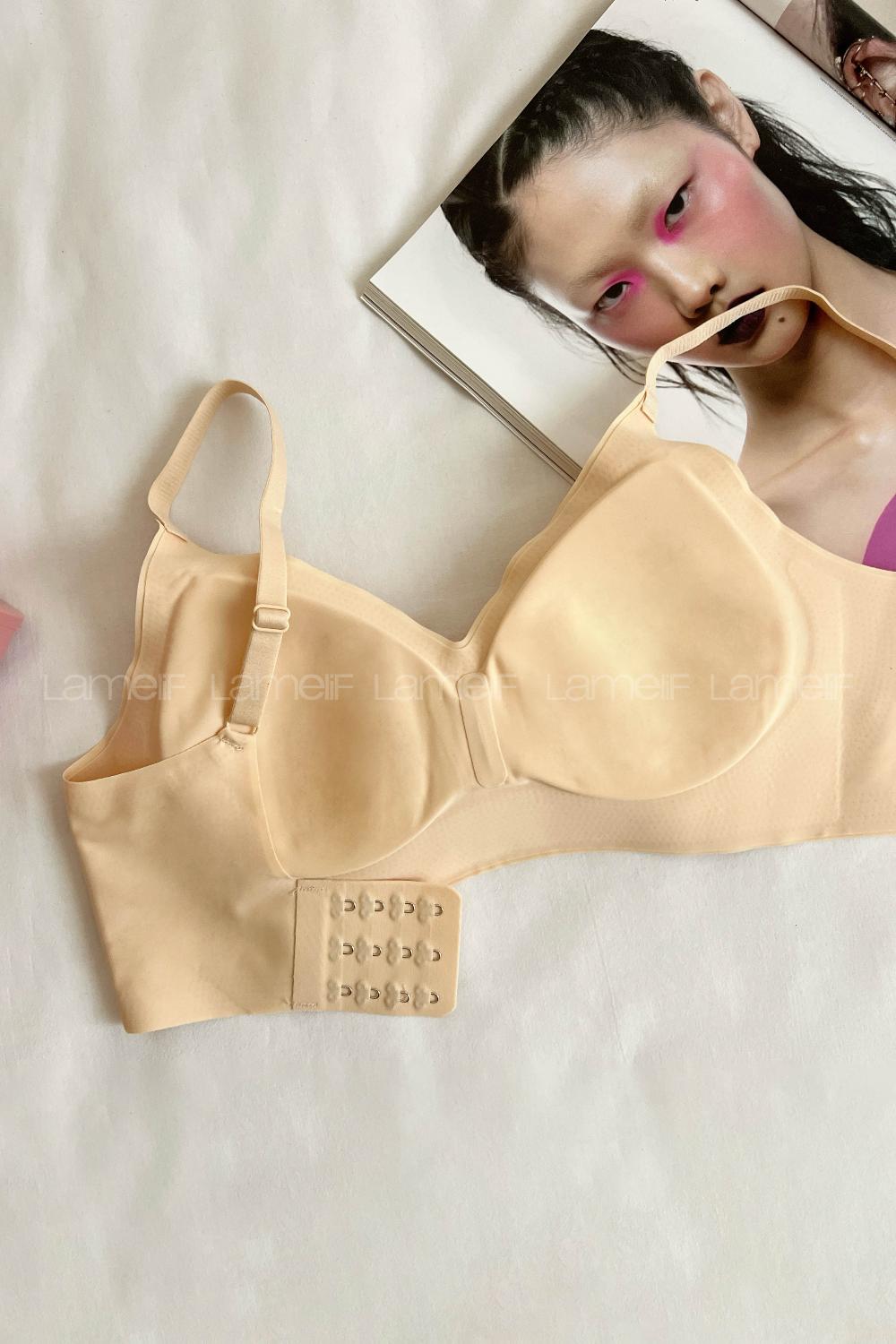 Skin Cotton Fabric Without Underwire Unsupport Bralet