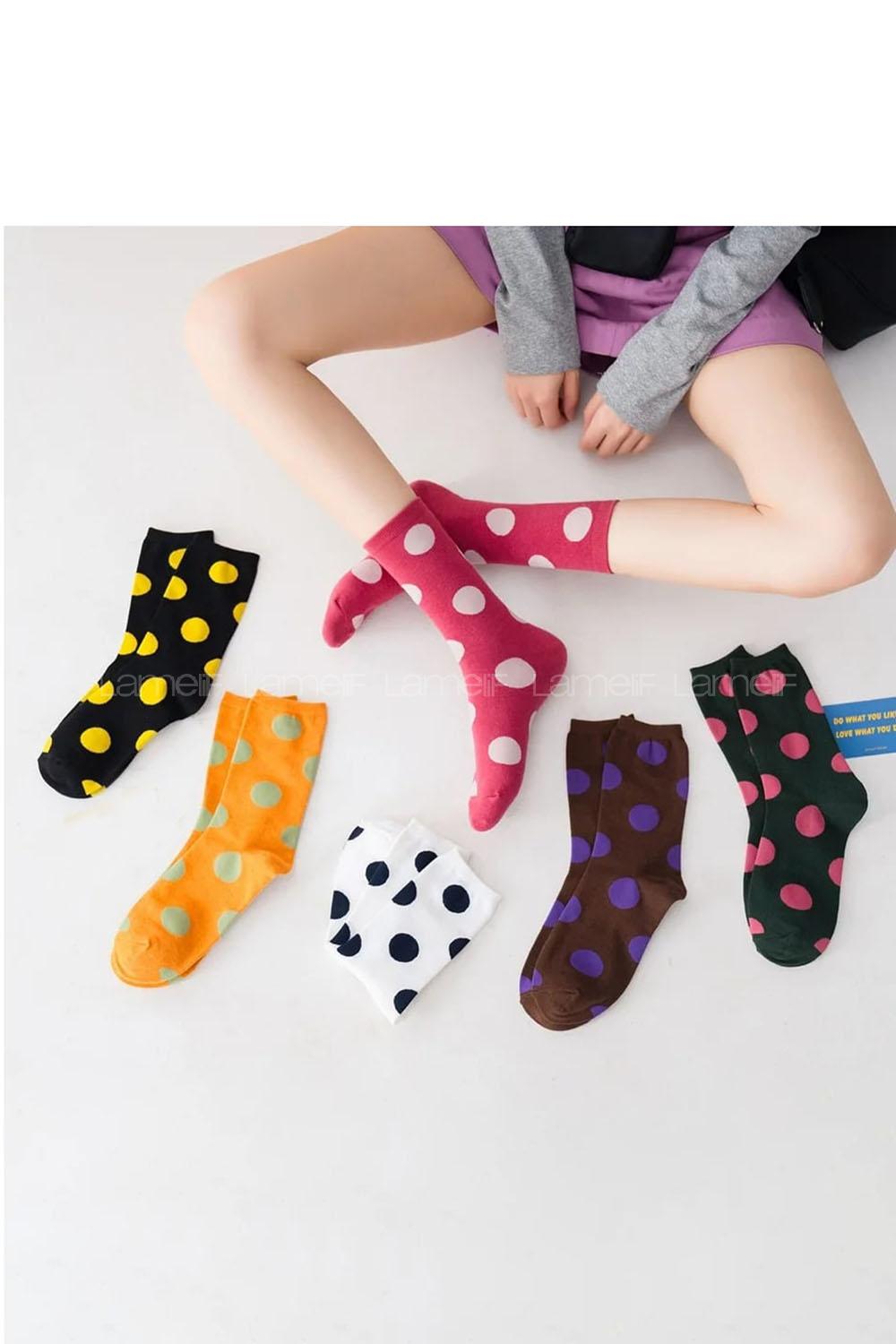 Lamelif 6lı Puantiye Kolej Çorap