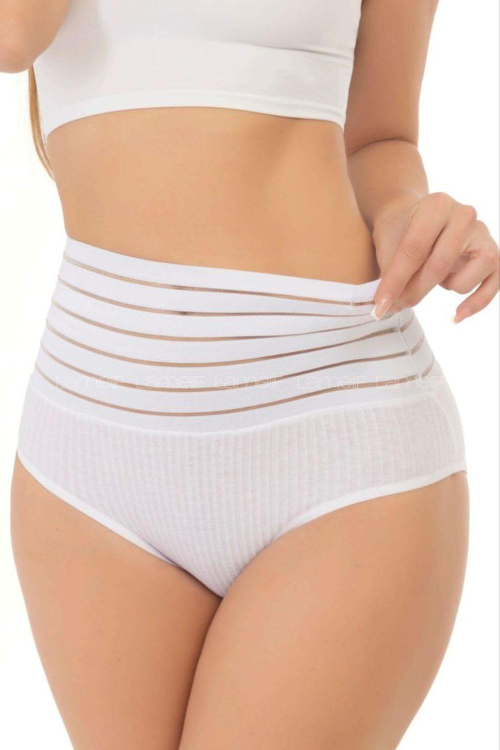 White Combed Fabric Scanties