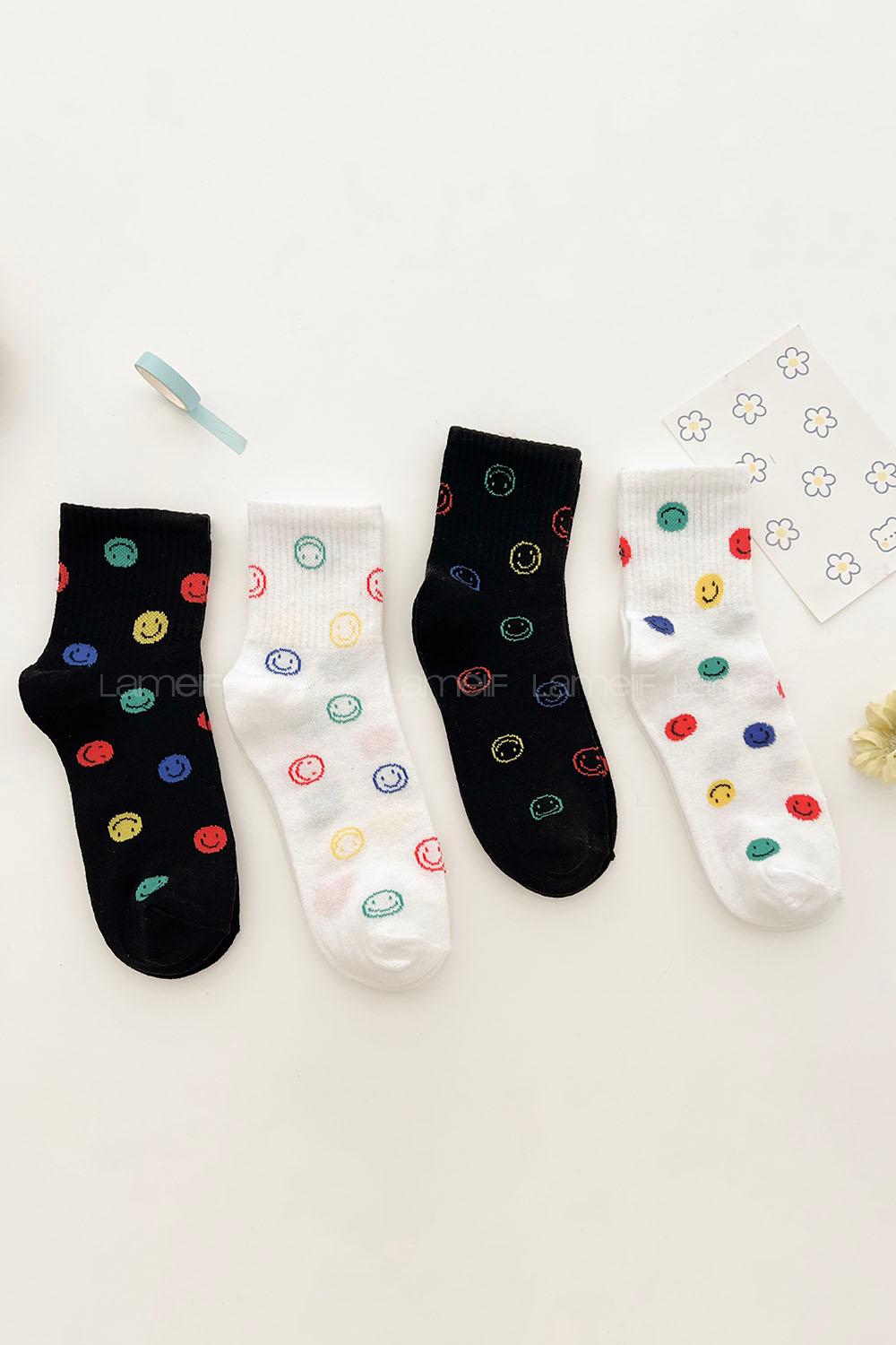 Lamelif 4lü Gülen Yüz Kolej Çorap