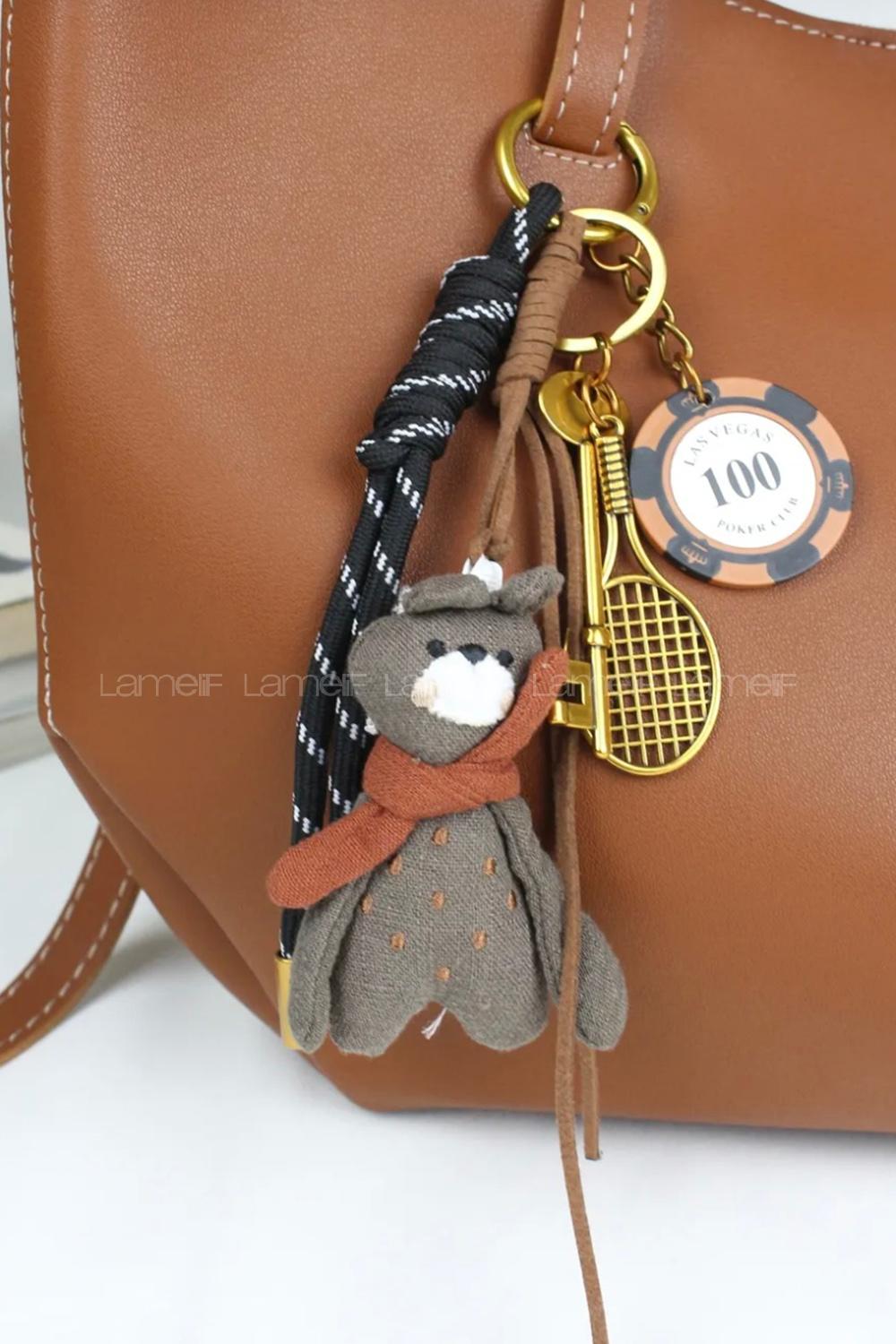 Lamelif Bez Oyuncak Çanta Charmı