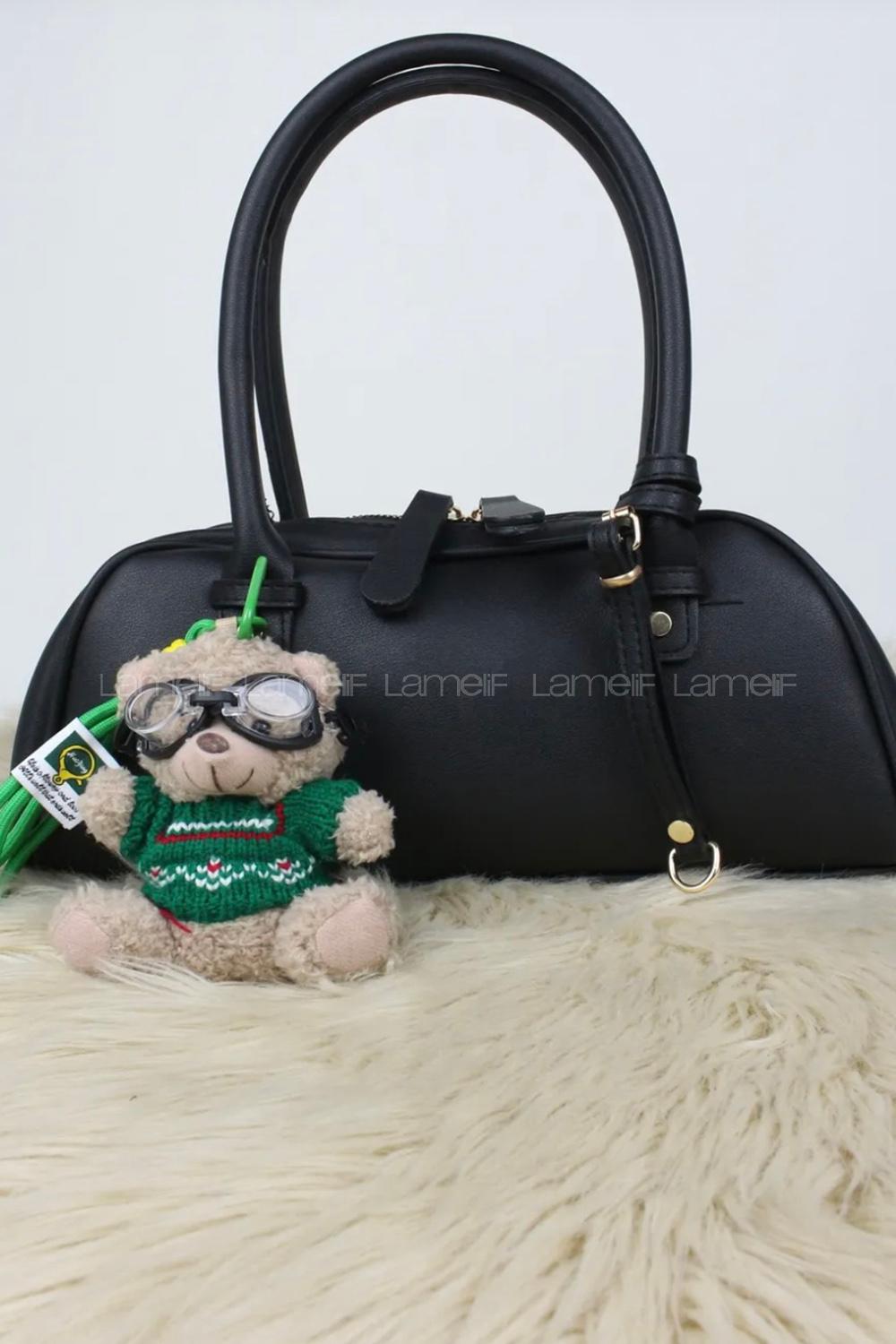 Lamelif Gözlüklü Teddy Ayıcık Çanta Charmı