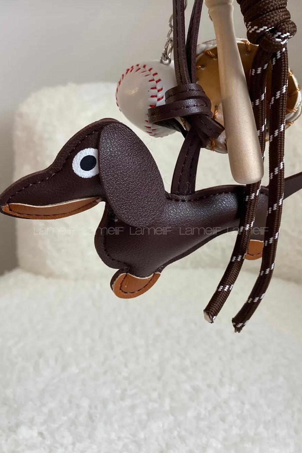 Lamelif Hermes Köpek Çanta Charmı