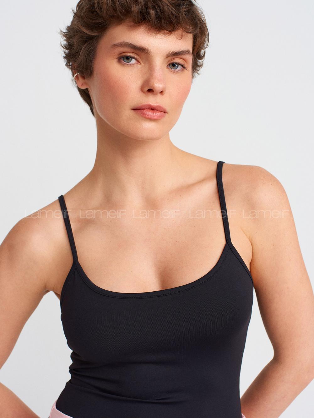 Black Crew Neck Short Arm Cotton Fabric Unprinted T-shirt