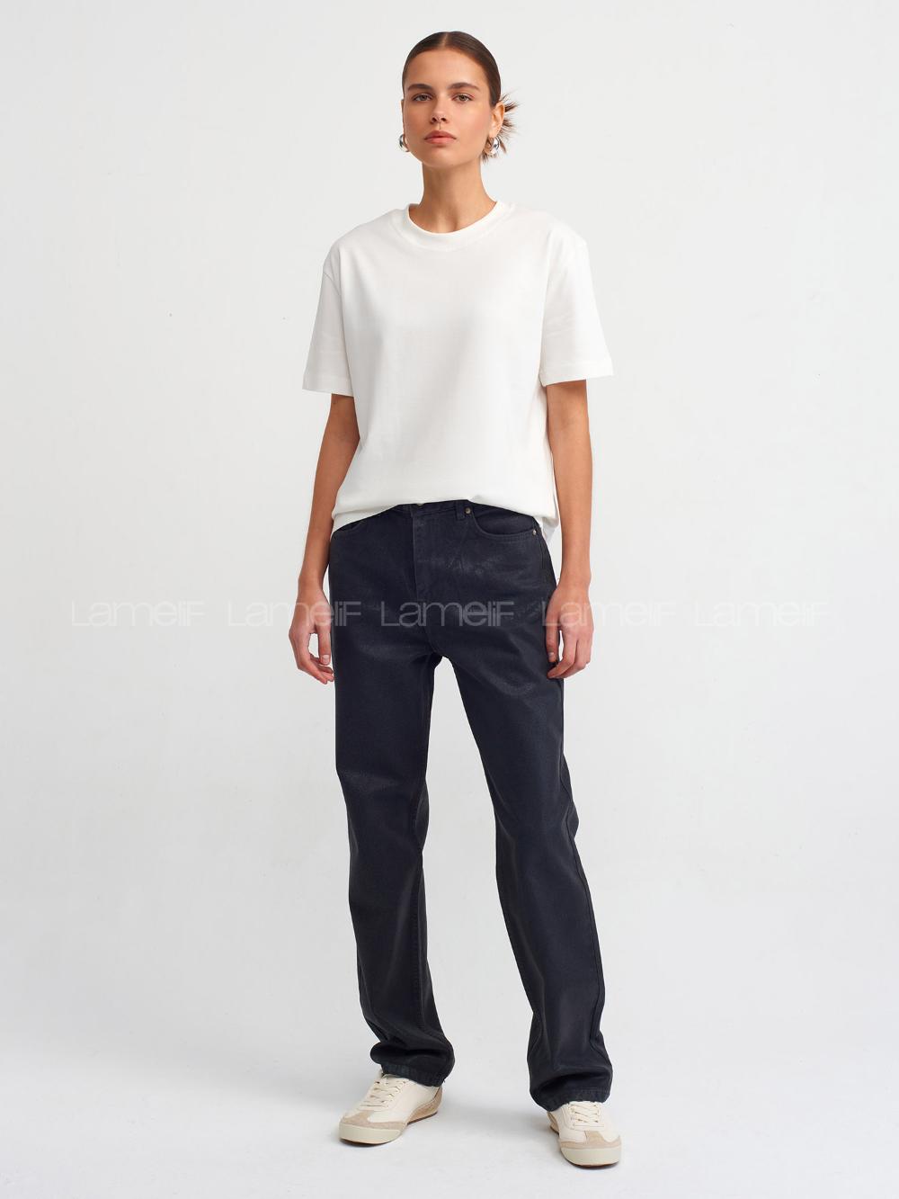 Ecru Crew Neck Short Arm Cotton Fabric Unprinted T-shirt