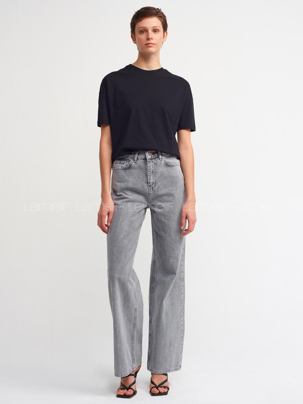 Black Crew Neck Short Arm Cotton Fabric Unprinted T-shirt