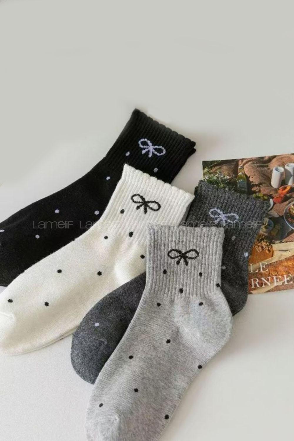 Lamelif 4lü Fiyonk Kolej Çorap
