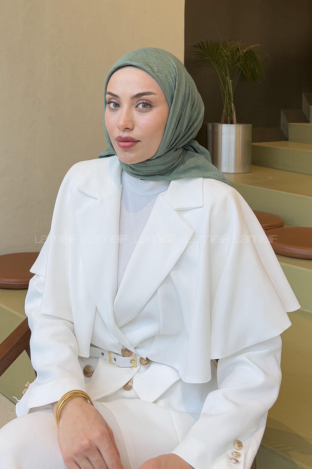 Lamelif Bambu Eşarp Çağla Yeşili