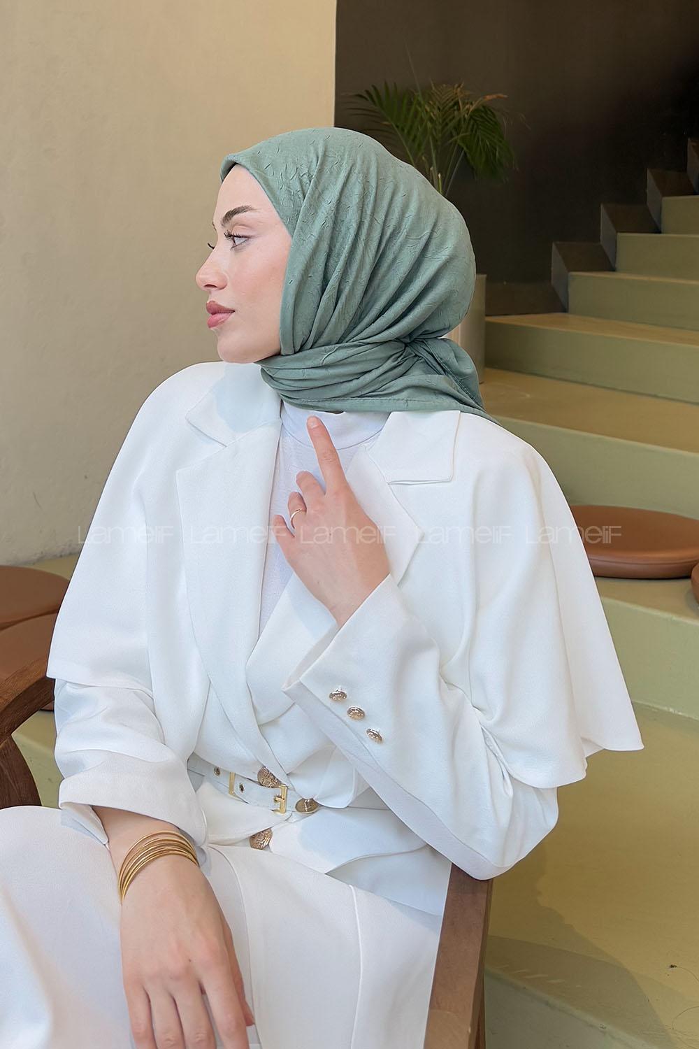 Lamelif Bambu Eşarp Çağla Yeşili