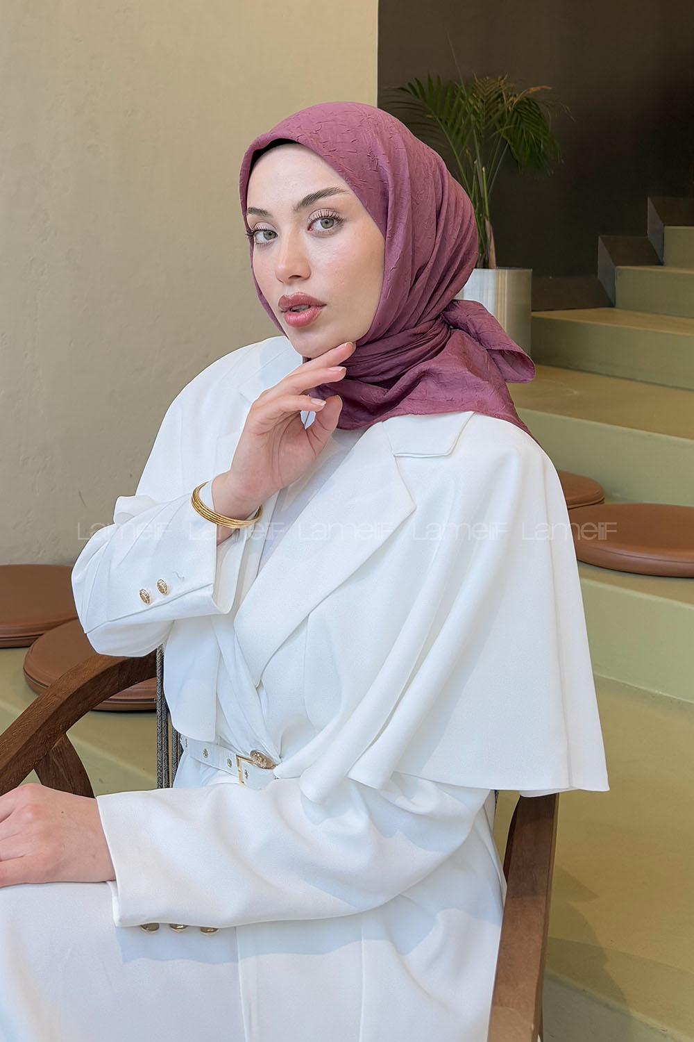 Lamelif Bambu Eşarp Gül Kurusu