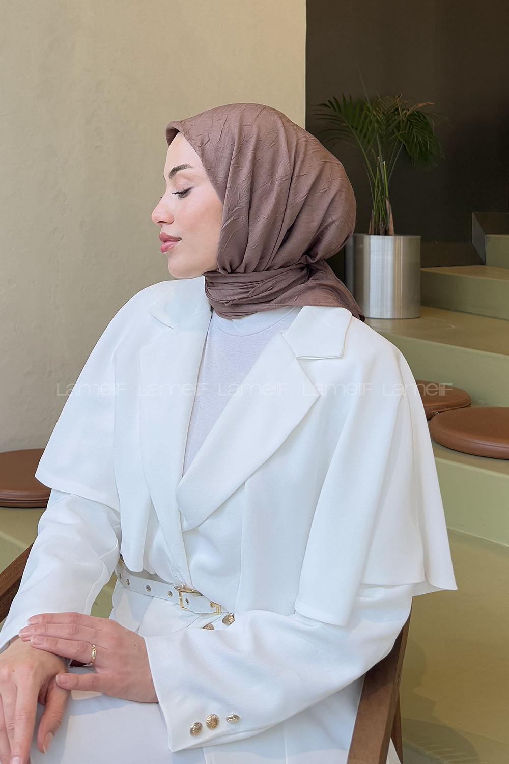 Lamelif Bambu Eşarp Tozlu Kahve