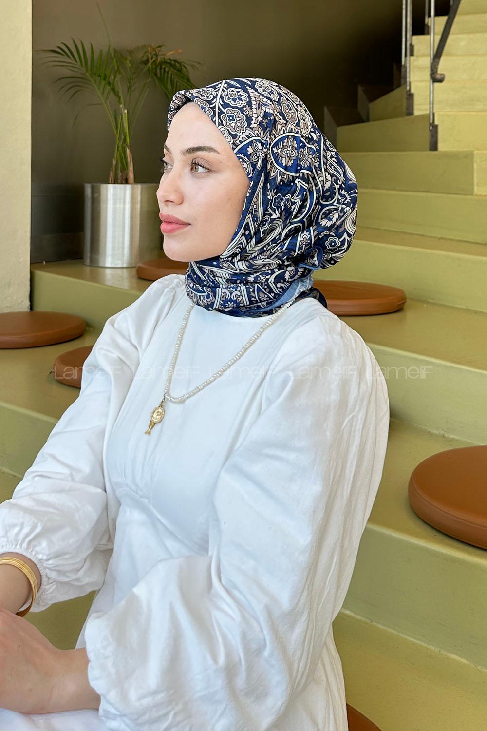 sen Soft Eşarp Lacivert