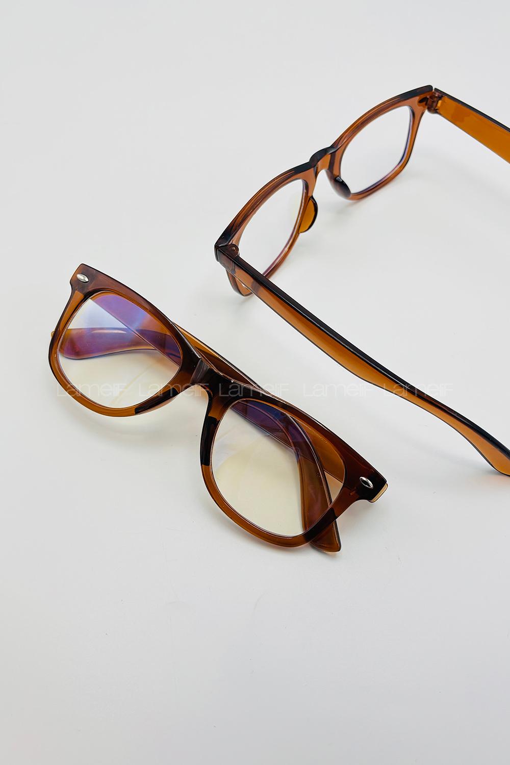 Lamelif RayBan Kahverengi Çerçeve Güneş Gözlüğü