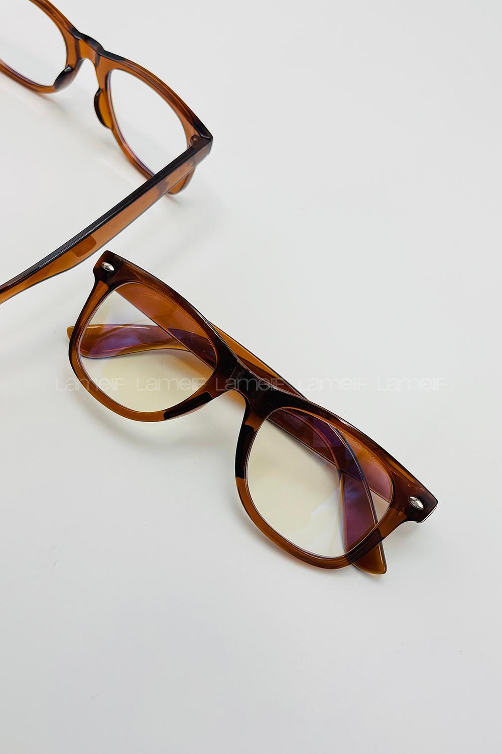 Lamelif RayBan Kahverengi Çerçeve Güneş Gözlüğü