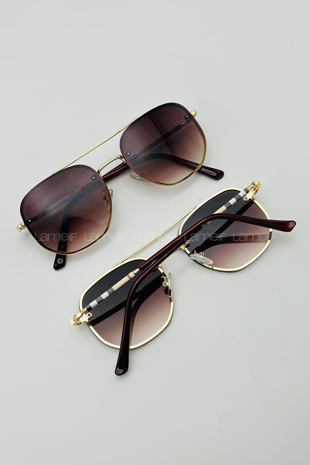 Lamelif Belissa Luxery Kahverengi Güneş Gözlüğü