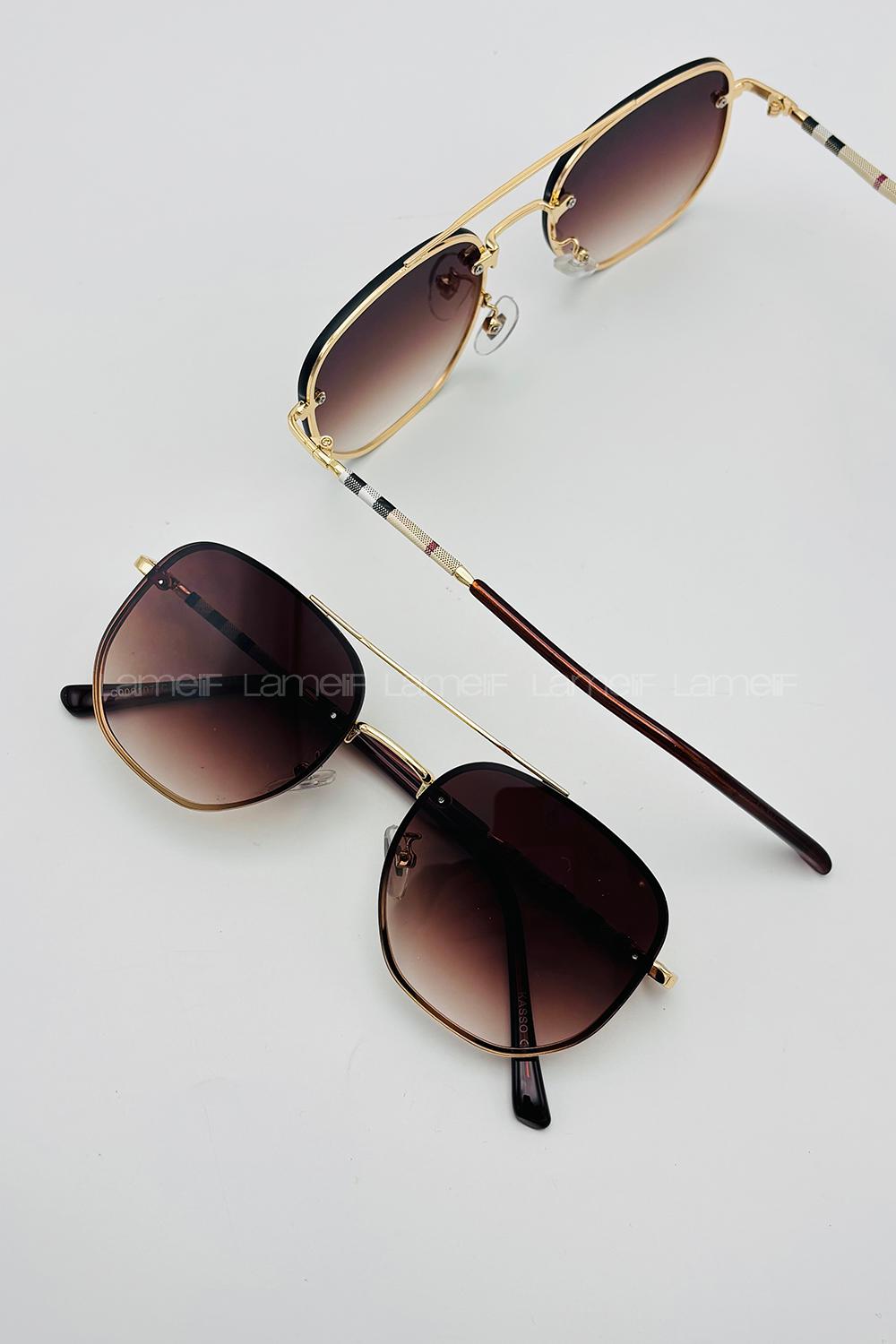 Lamelif Belissa Luxery Kahverengi Güneş Gözlüğü