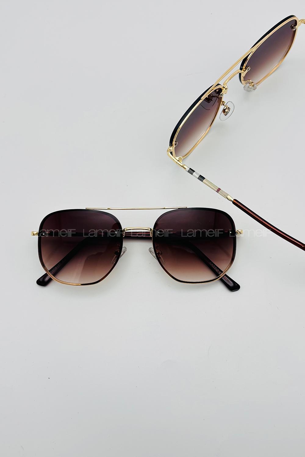 Lamelif Belissa Luxery Kahverengi Güneş Gözlüğü