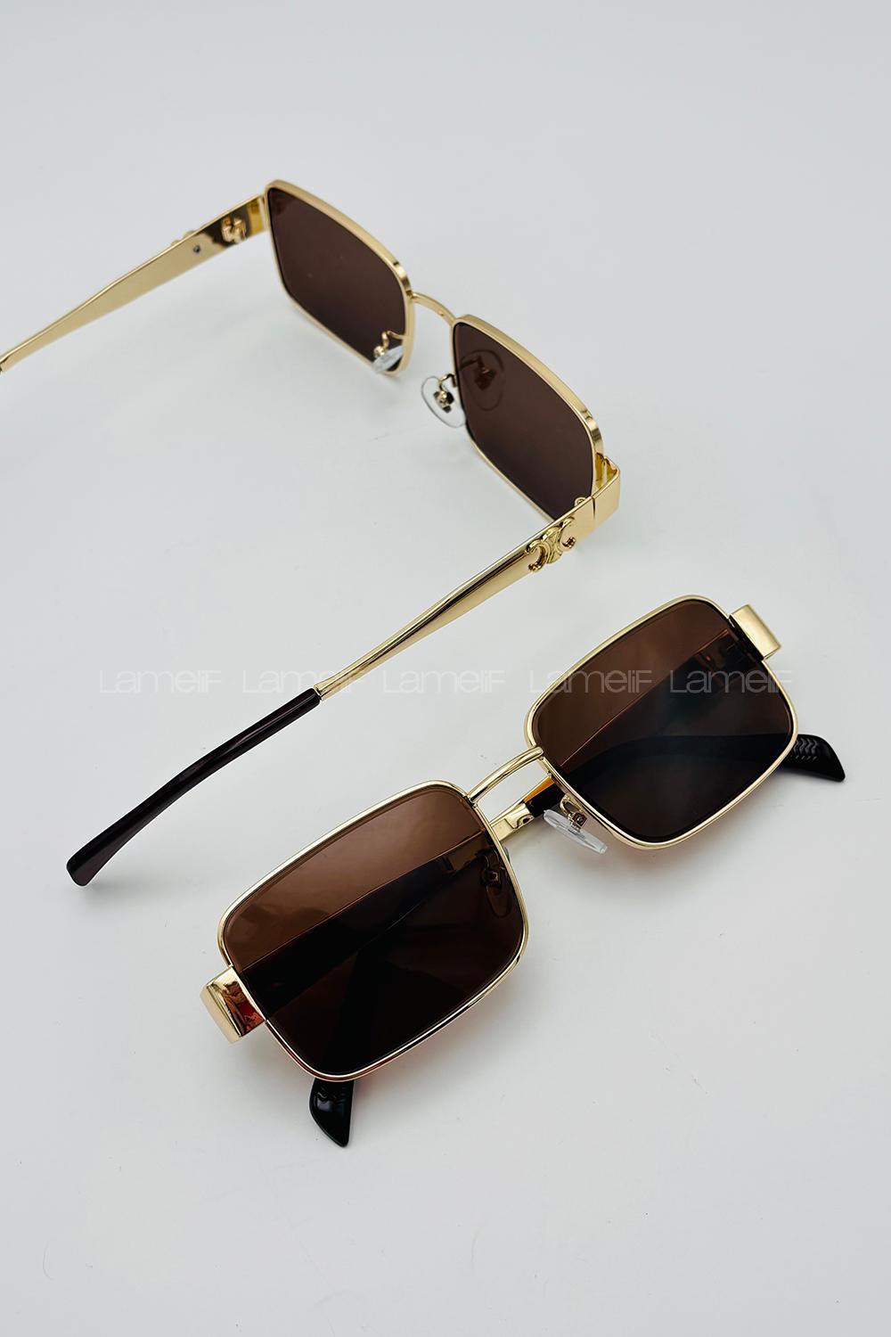 Lamelif Celine Luxery Kahverengi Güneş Gözlüğü