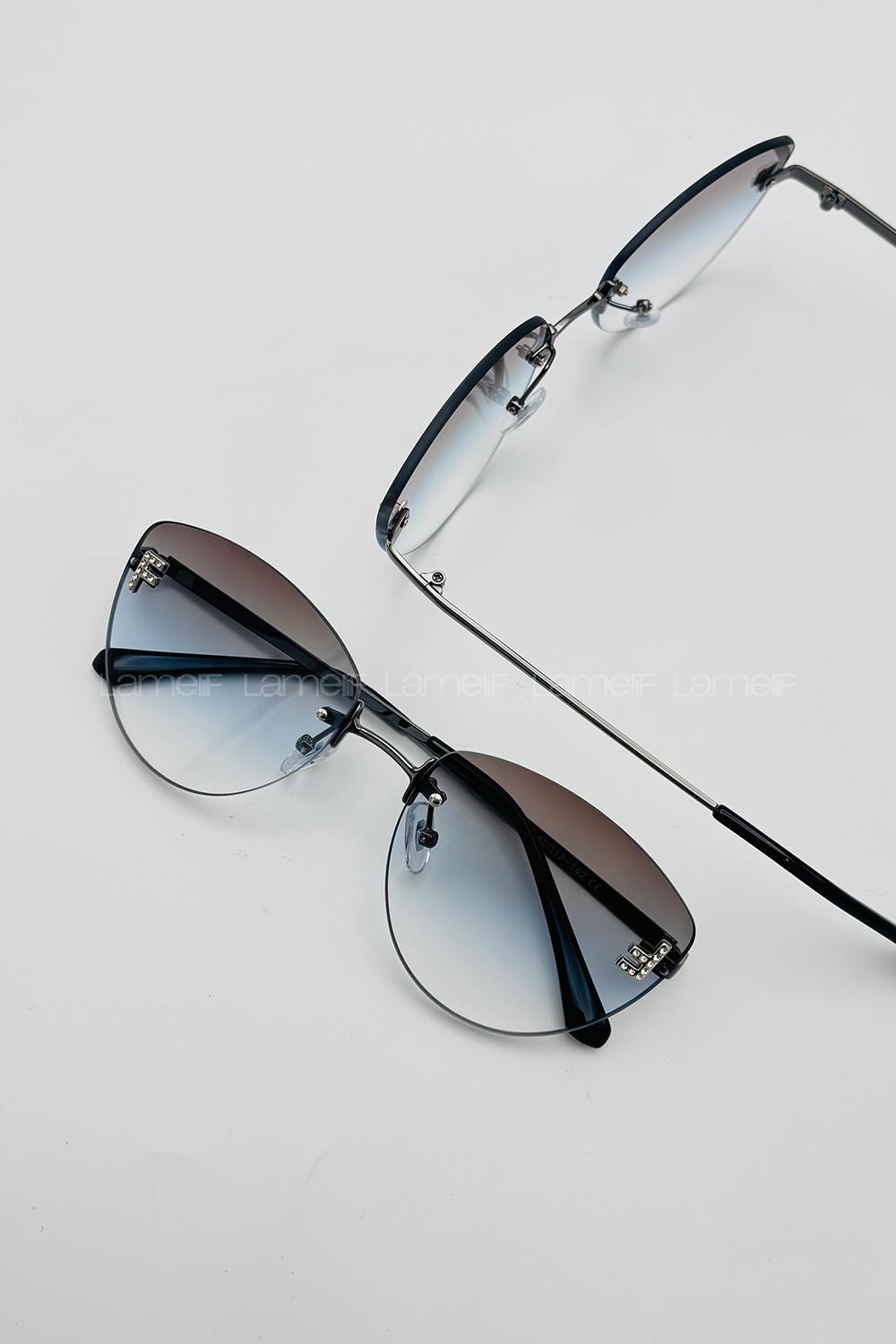 Lamelif Fendi Luxery Blok Renk Güneş Gözlüğü