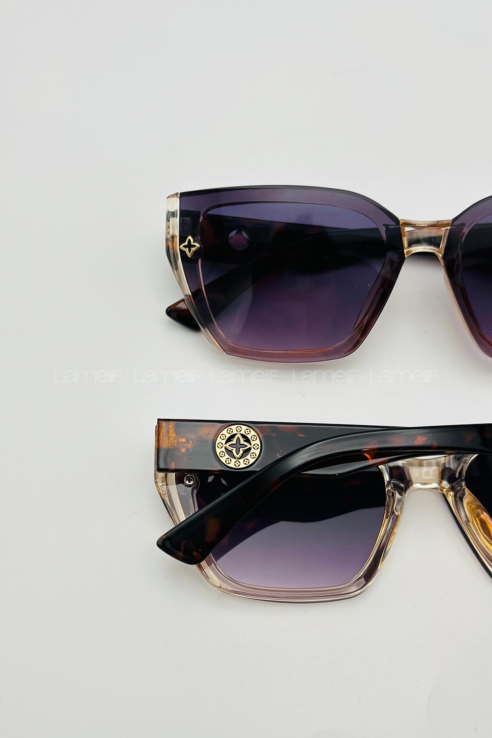 Lamelif LV İmzalı Luxery Blok Renk Güneş Gözlüğü