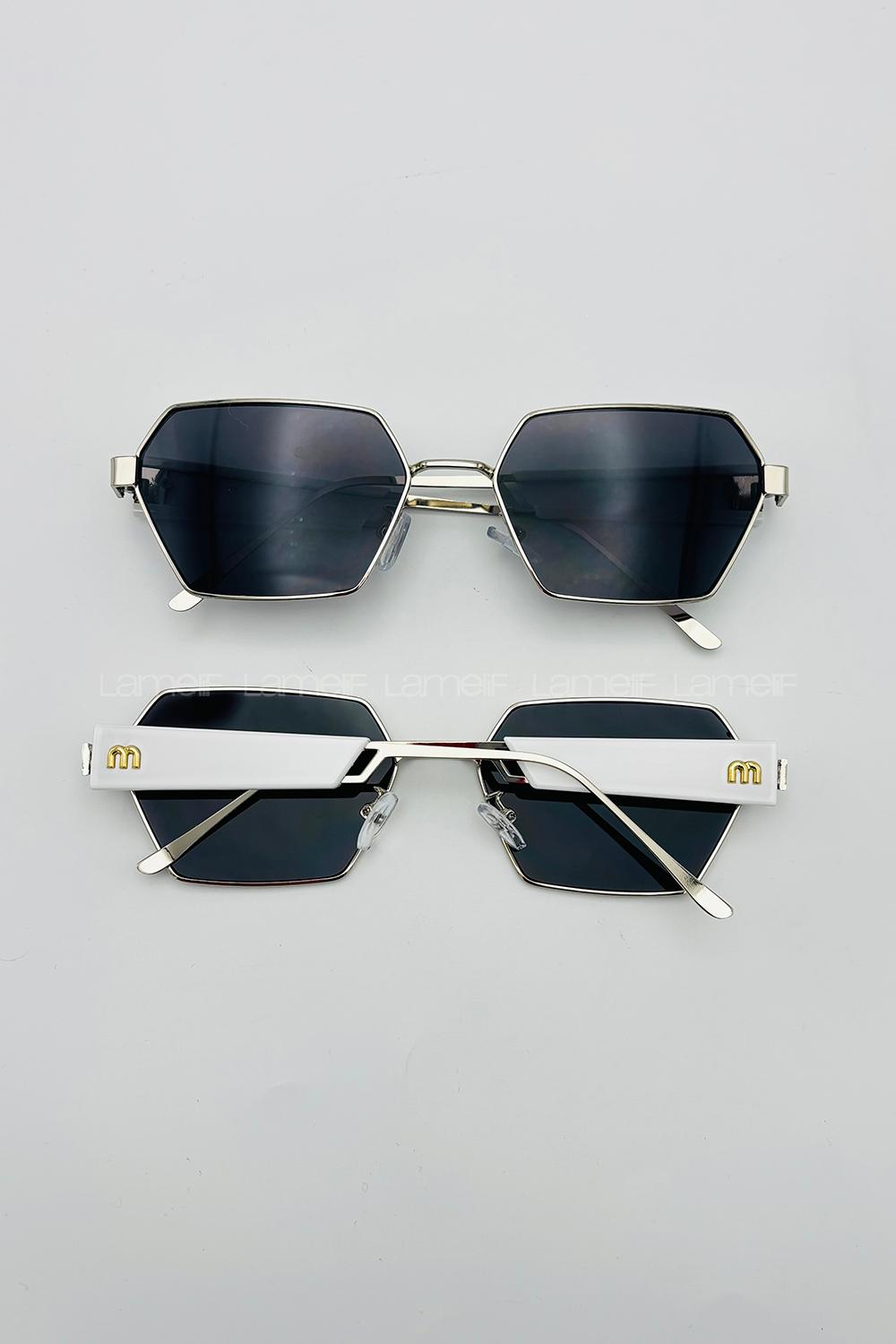 Lamelif Miu Luxery Beyaz Güneş Gözlüğü