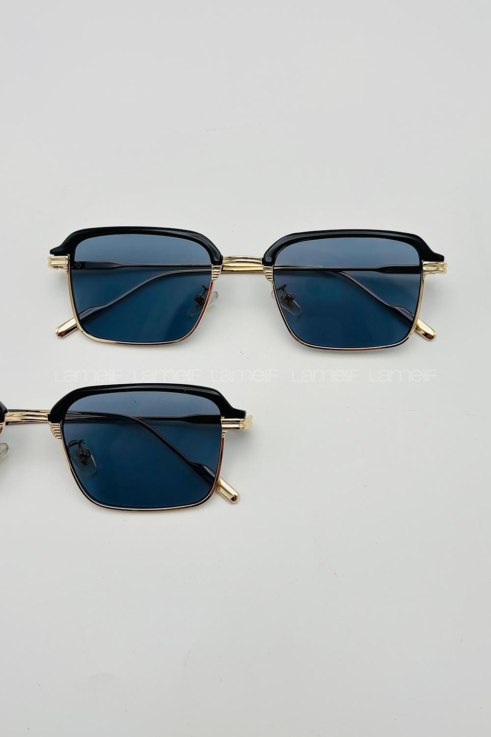 Lamelif Noa Luxery Siyah Gold Çerçeve Güneş Gözlüğü