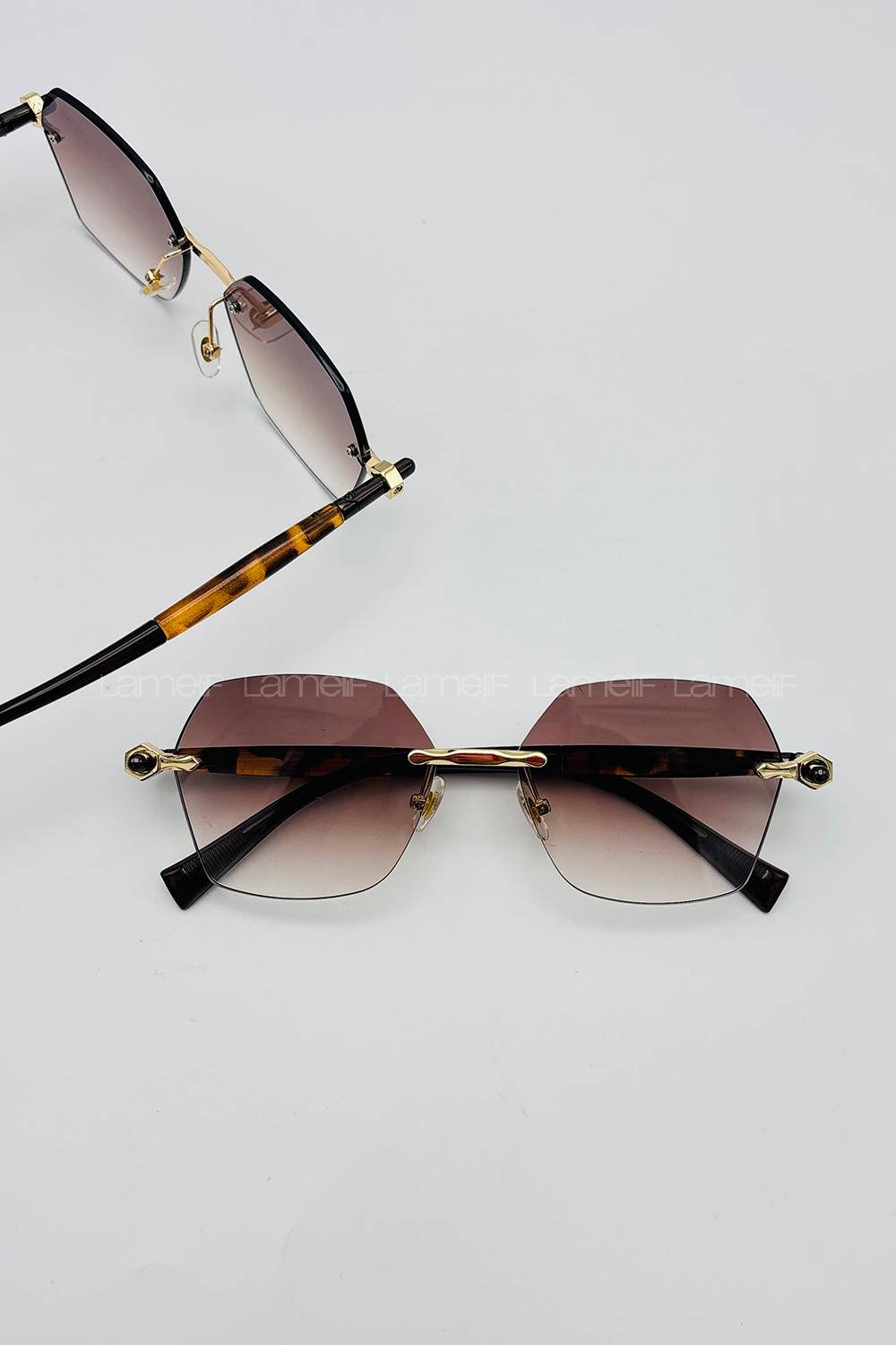 Lamelif Rita Luxery Soft Kahve Güneş Gözlüğü