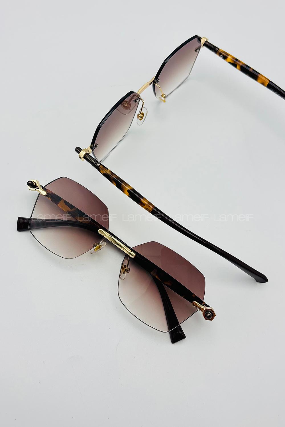 Lamelif Rita Luxery Soft Kahve Güneş Gözlüğü