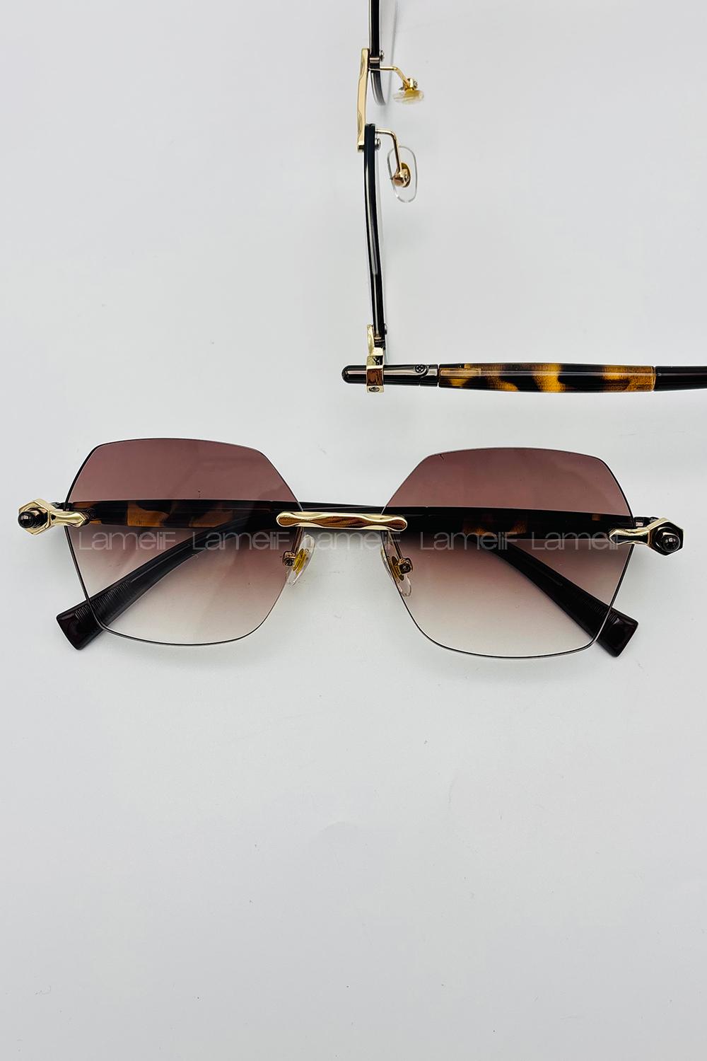 Lamelif Rita Luxery Soft Kahve Güneş Gözlüğü