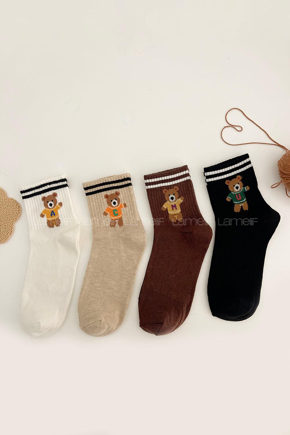 Lamelif 4lü Kolej Çorap