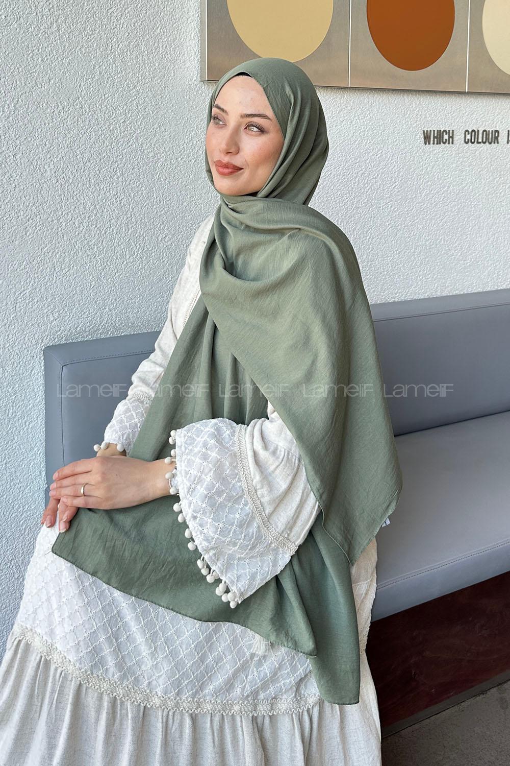 Lamelif Comfort Pamuk Şal Adaçayı