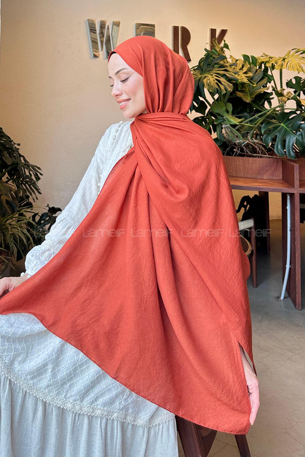 Lamelif Comfort Pamuk Şal Kiremit