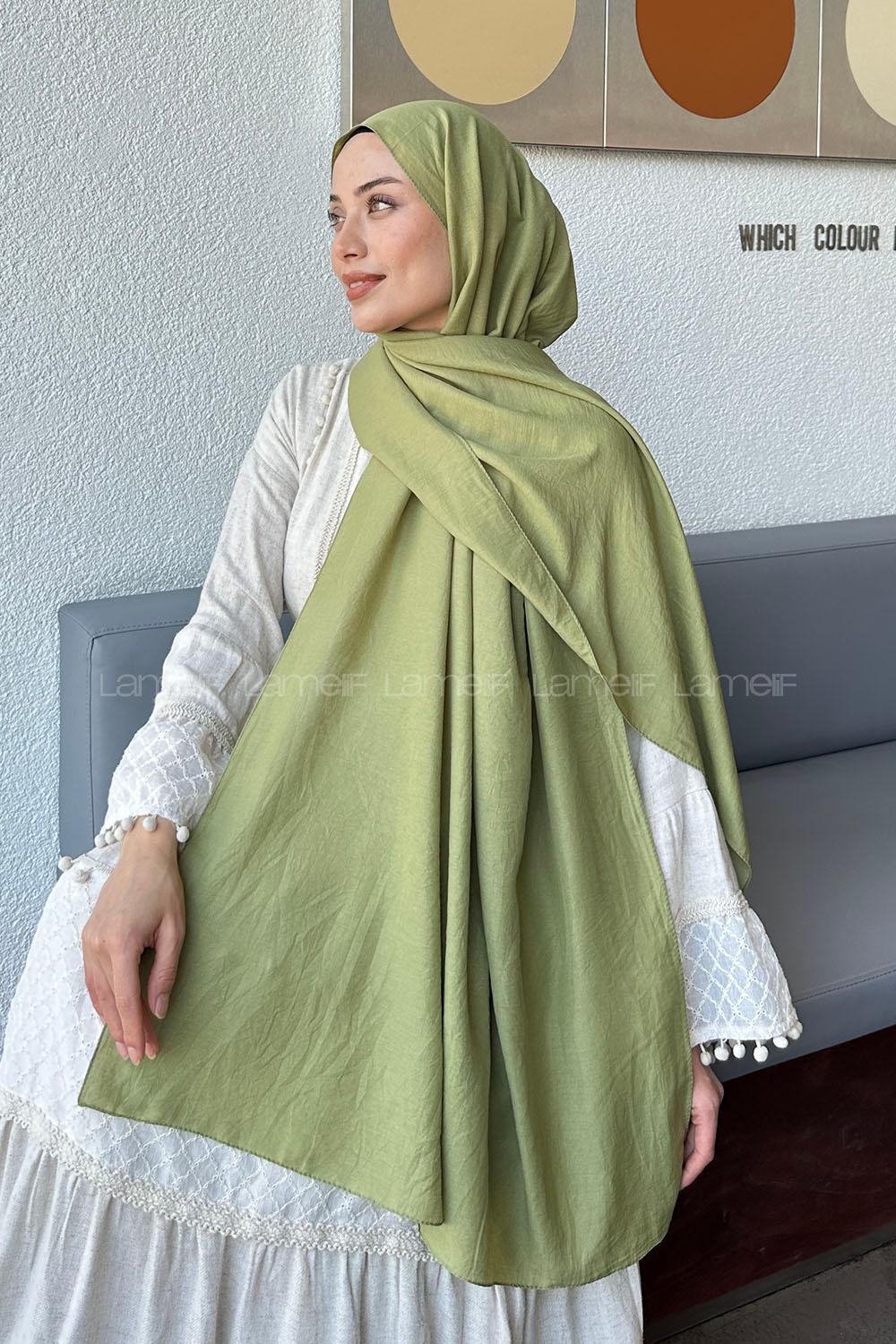 Lamelif Comfort Pamuk Şal Mint Yeşili