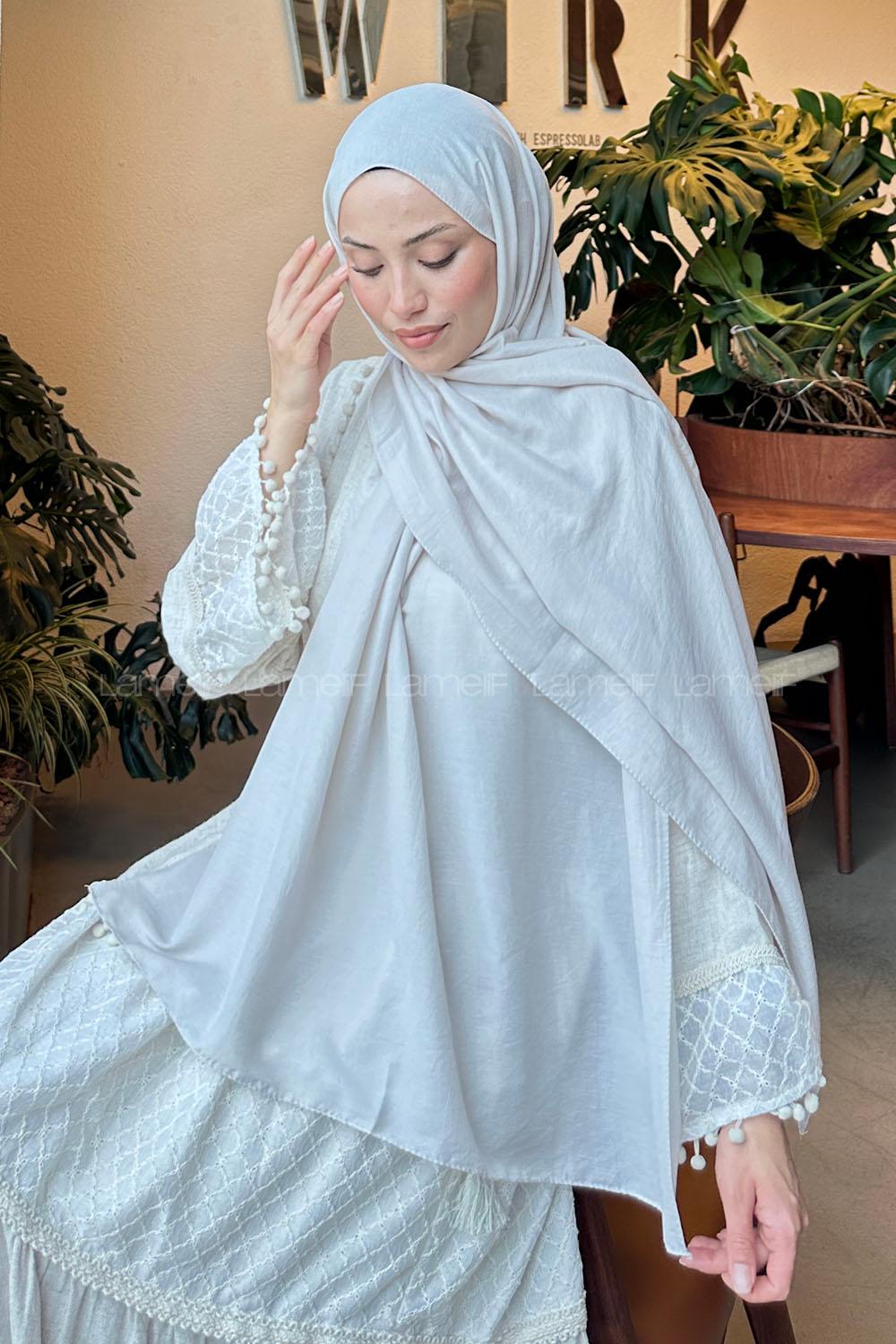 Lamelif Comfort Pamuk Şal Taş