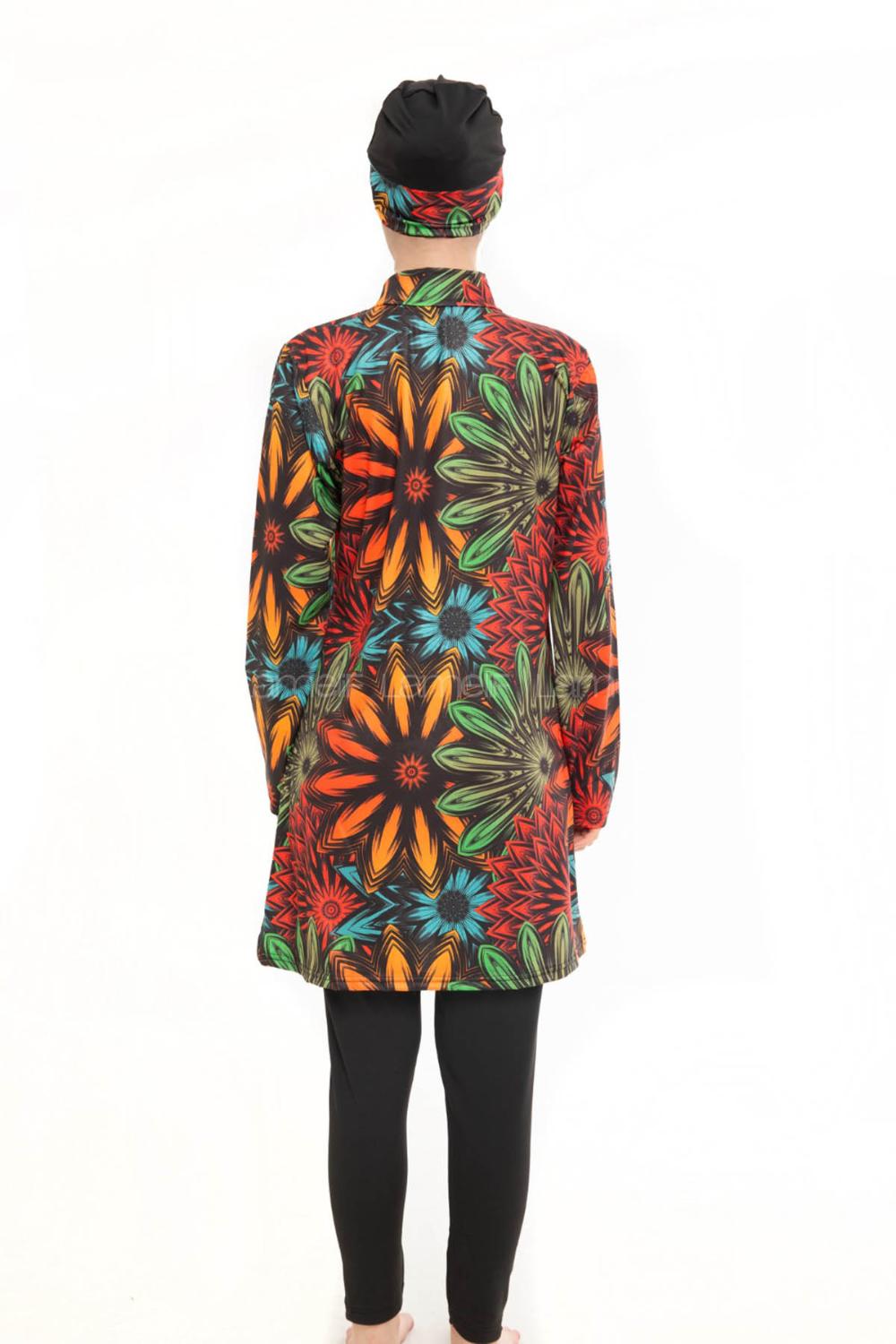 Lamelif Haşama Tesettür Mayo Hijap Renkli