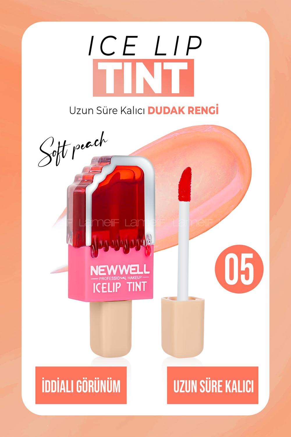 Lamelif Newwell Ice Lip Tint Soft Peach