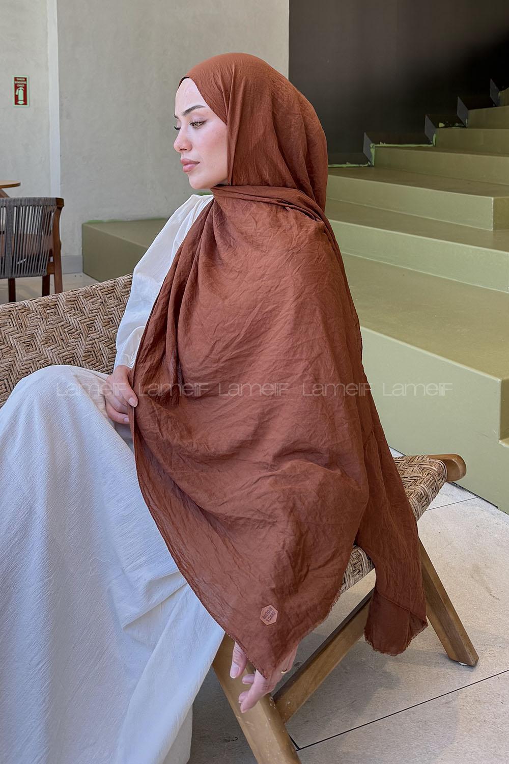 Lamelif Organik Premium Şal Badem