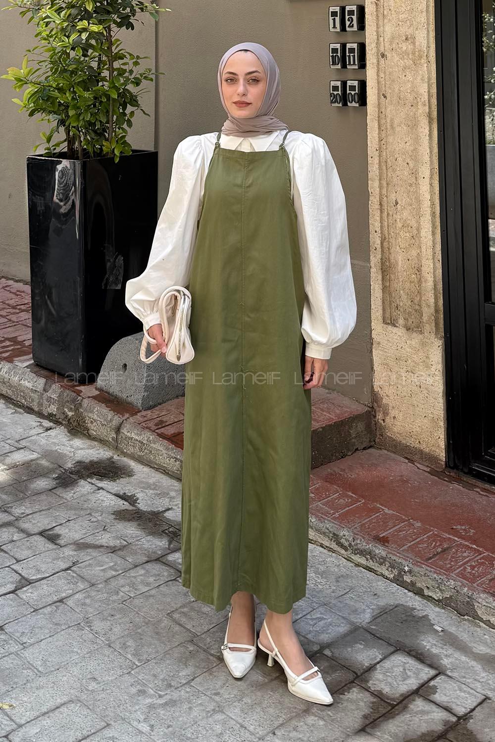 Lamelif Gabardin Tesettür Jile Haki