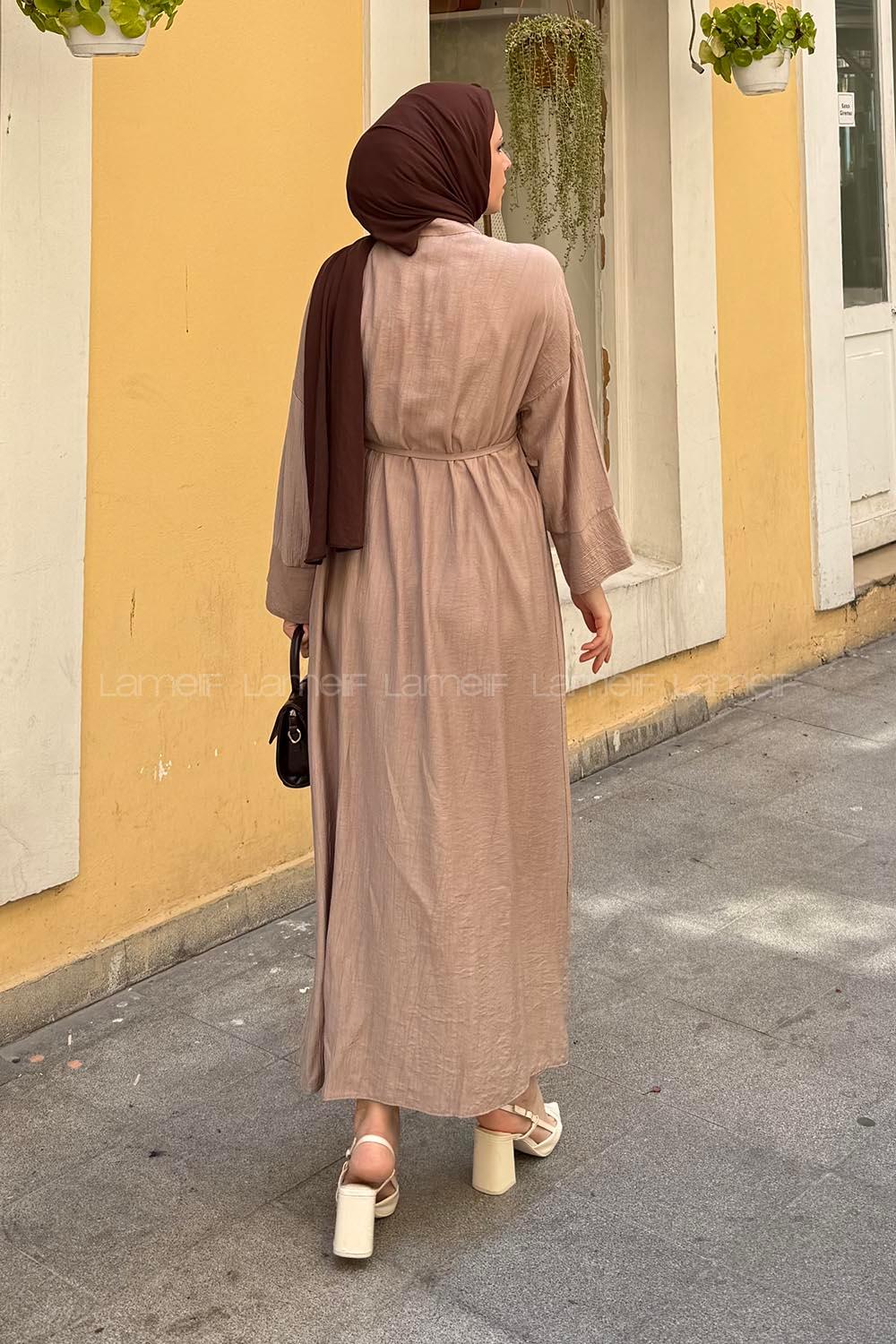 Mink Shirt Collar Cotton Lycra Dresess