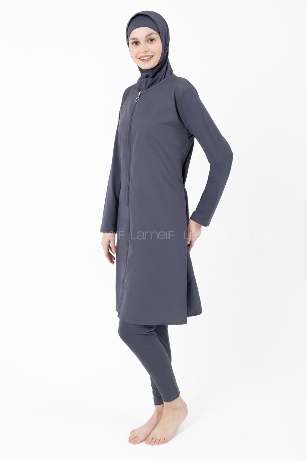 Lamelif Haşama Tesettür Mayo Hijap Füme