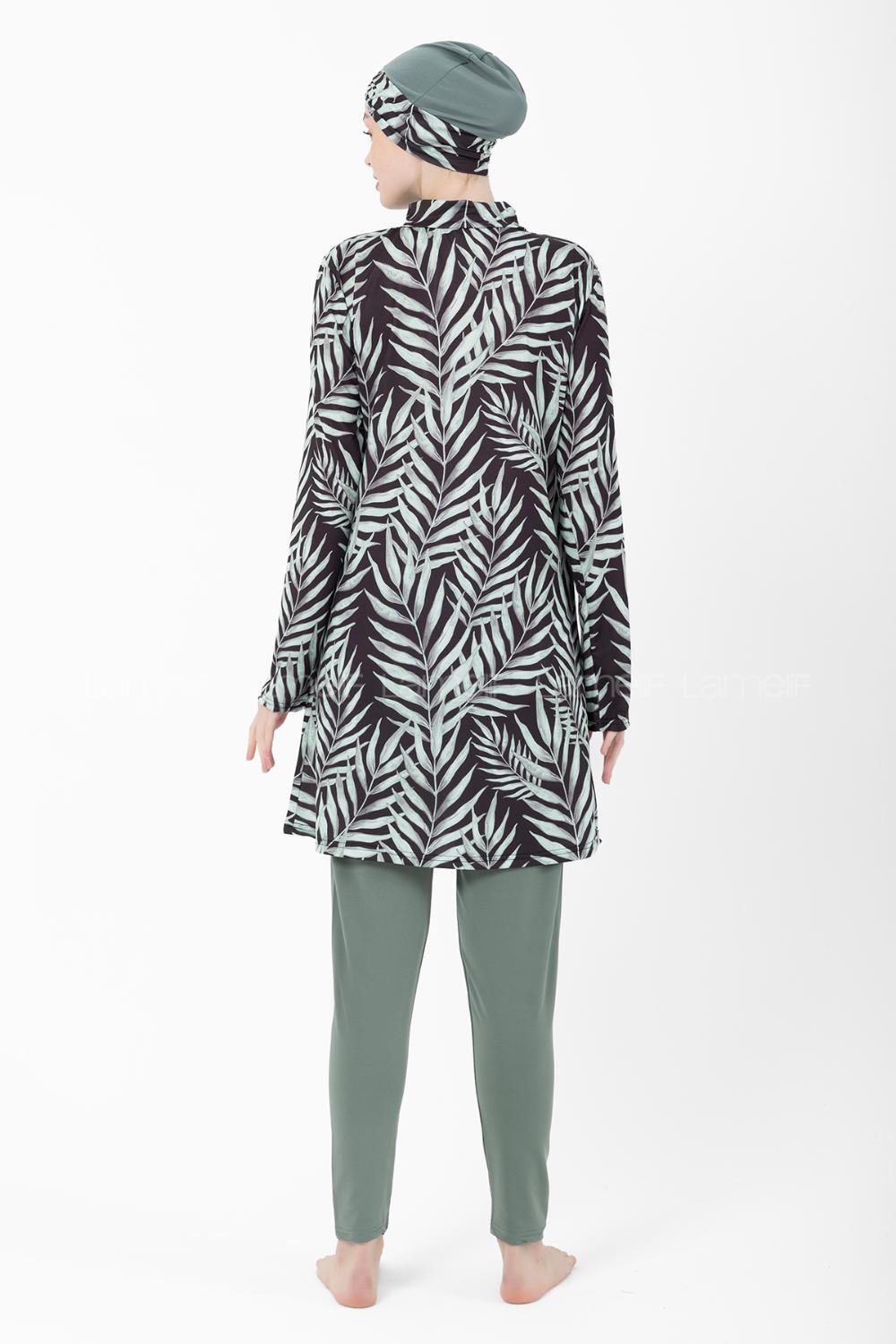 Plum Green Polyester Hasema