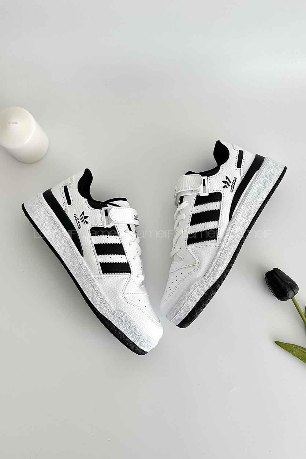 Lacivert Bileksiz Forum Spor Ayakkabı Beyaz Siyah