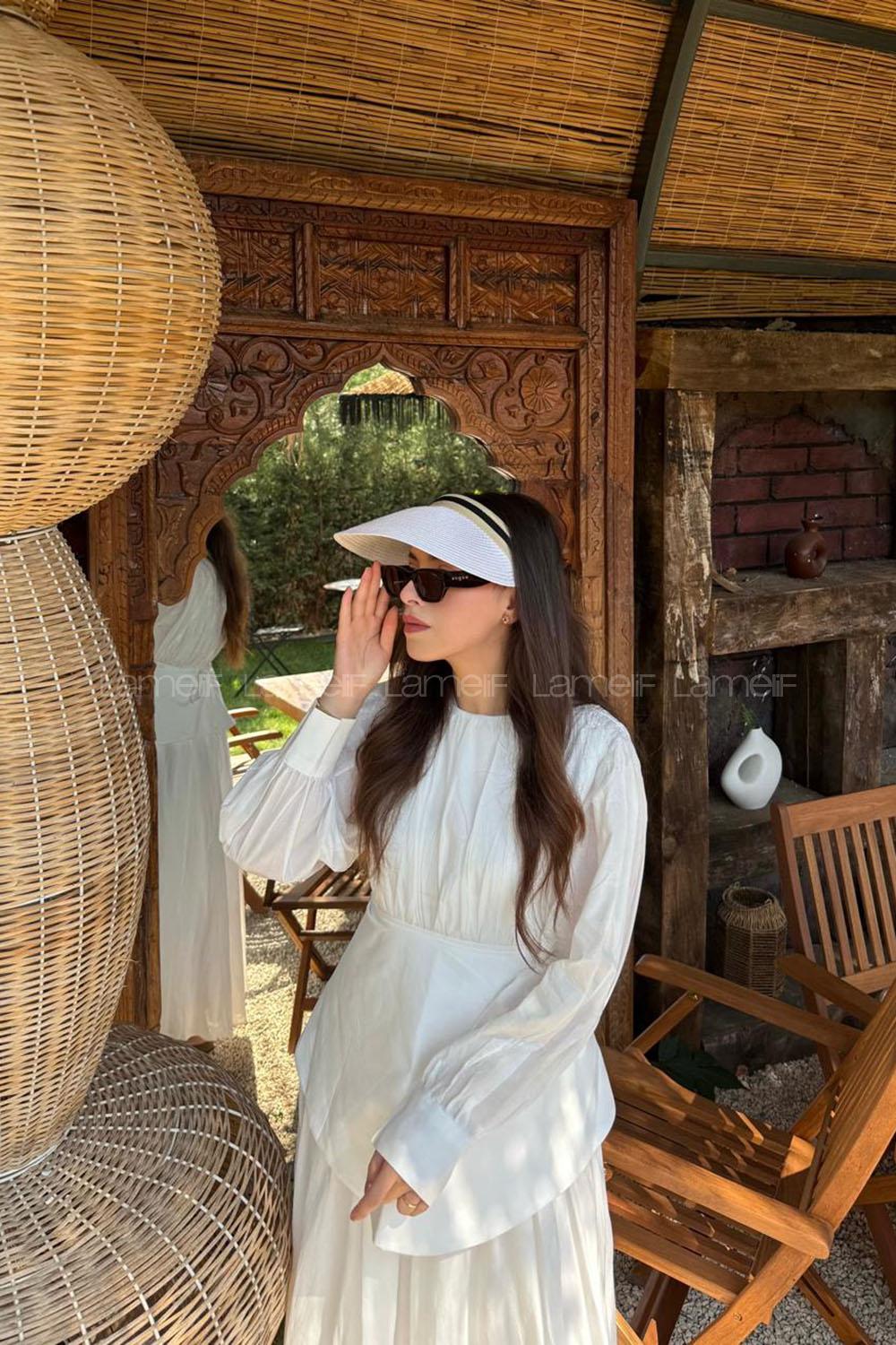 Lamelif Yazlık Hasır Vizör Şapka
