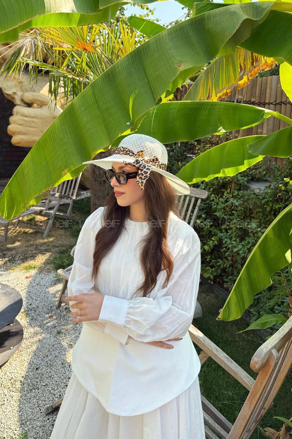 Lamelif Yazlık Hasır Vizör Şapka